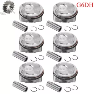 G6DH Piston & Ring Set STD For Hyundai Azera Kia Sorento Sedona 23041-3CFA0 - Picture 1 of 13