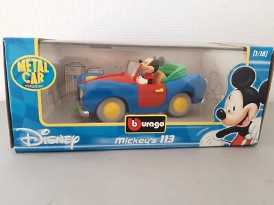 TA722 BURAGO 1/18 1:18 DISNEY COLLECTION VOITURE MICKEY'S 113 REF 2602 - Photo 1/4