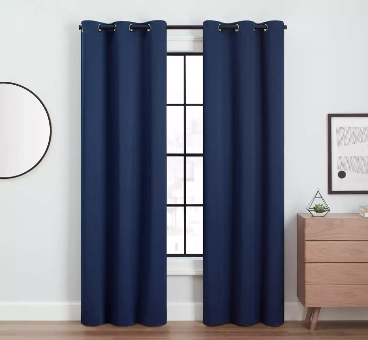 2-панельные люверсы затемняющие тепловые занавески для гостиной спальни 54 Вт X 84 L - Изображение 1 из 1