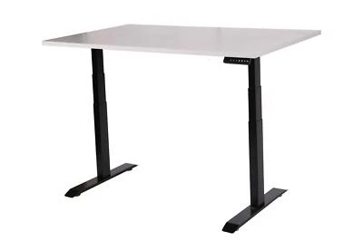 Schreibtisch elektrisch höhenverstellbar BxTxH: 140x80x(64,5-129,5)cm schwarz - Bild 1 von 3