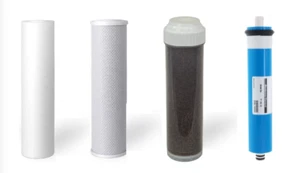 4 FILTROS DE AGUA DE ÓSMOSIS INVERSA RODI ACUARIO + MEMBRANA 75 GPD - Imagen 1 de 3
