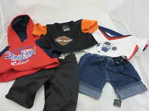 Build a Bear BABW Harley Davidson Fußball Snowboard Shorts Bekleidungspaket - Bild 1 von 2