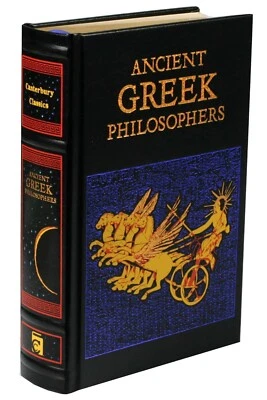 ANCIENT GREEK PHILOSOPHERS Plato Aristotle Epicurus Deluxe Leather Bound *New*