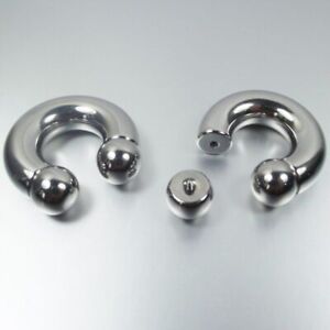 Threaded Circular Barbells Nose Ring - Tunnel Horseshoe Rings Womens Jewelry 1pc