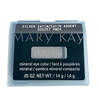 Mary Kay Mineral Eye Color Shadow Silver Satin 026297 VM04 .05 oz - Image 1 of 2
