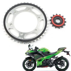 14T Gummi gepolstertes vorderes Kettenrad hinten Ritzel 41T passend für Kawasaki Ninja400 2018 - Bild 1 von 8