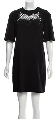 2K Nuevo Vestido Dolce & Gabbana Encaje Crochet Negro Línea A 38 40 2 4 Bolsa de Regalo S M Foto 1 de 4