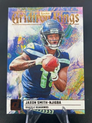 Jaxon Smith-Njigba 2023 NFL Panini Donruss Gridiron Kings Rookie RC #RGG-7 - Image 1 of 2