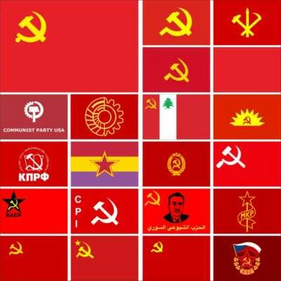 Bandera del Partido Comunista Bangladesh Bielorrusia Bután Brasil Camboya Canadá Chile Laos Foto 1 de 3