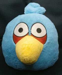 Peluche Angry Birds Blue Bird 2010 7" "NO SOUND" - Foto 1 di 9