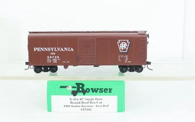 HO Bowser #55302 Pennsylvania RR X31a Round Inset Roof Shadow Keystone PRR 69738 - Image 1 of 4