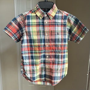Ralph Lauren Button Down Plaid Shirt Size 6 - Picture 1 of 4