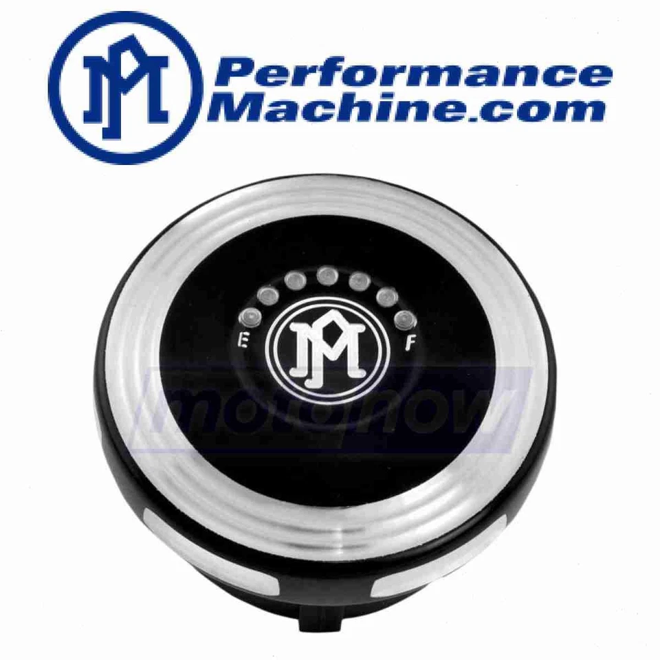 Performance Machine Merc Gas Cap With LED Fuel Light for 1996-2019 Harley by Foto 1 de 4