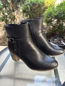 Frye And Co. schwarze Glattleder-Stiefeletten mit seitlichem Reißverschluss Größe 10M - Bild 1 von 9
