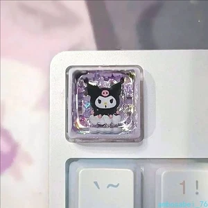 Kuromi Personalized Keycaps Glue Resin Diy Handmade Gift Mechanical Key Ornament - Picture 1 of 13