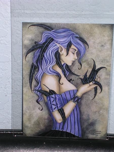 Amy Brown -Fistfull Of Feathers - Mini Print - SIGNED - Picture 1 of 1