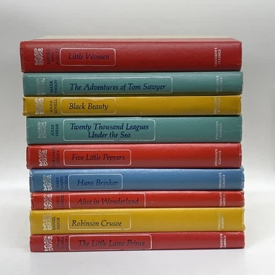Illustrated Children's Classics Garden City Vintage Hardcover Book Lot Of 9 Foto 1 de 3