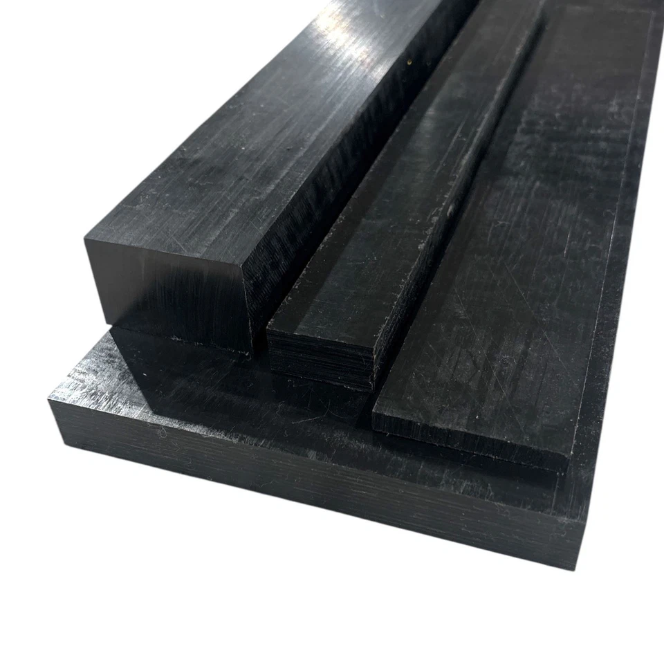 1-1/4" x 8" x 8", Acetal POM Plastic Bar, Sheet, Plate, Black - Image 1 of 1