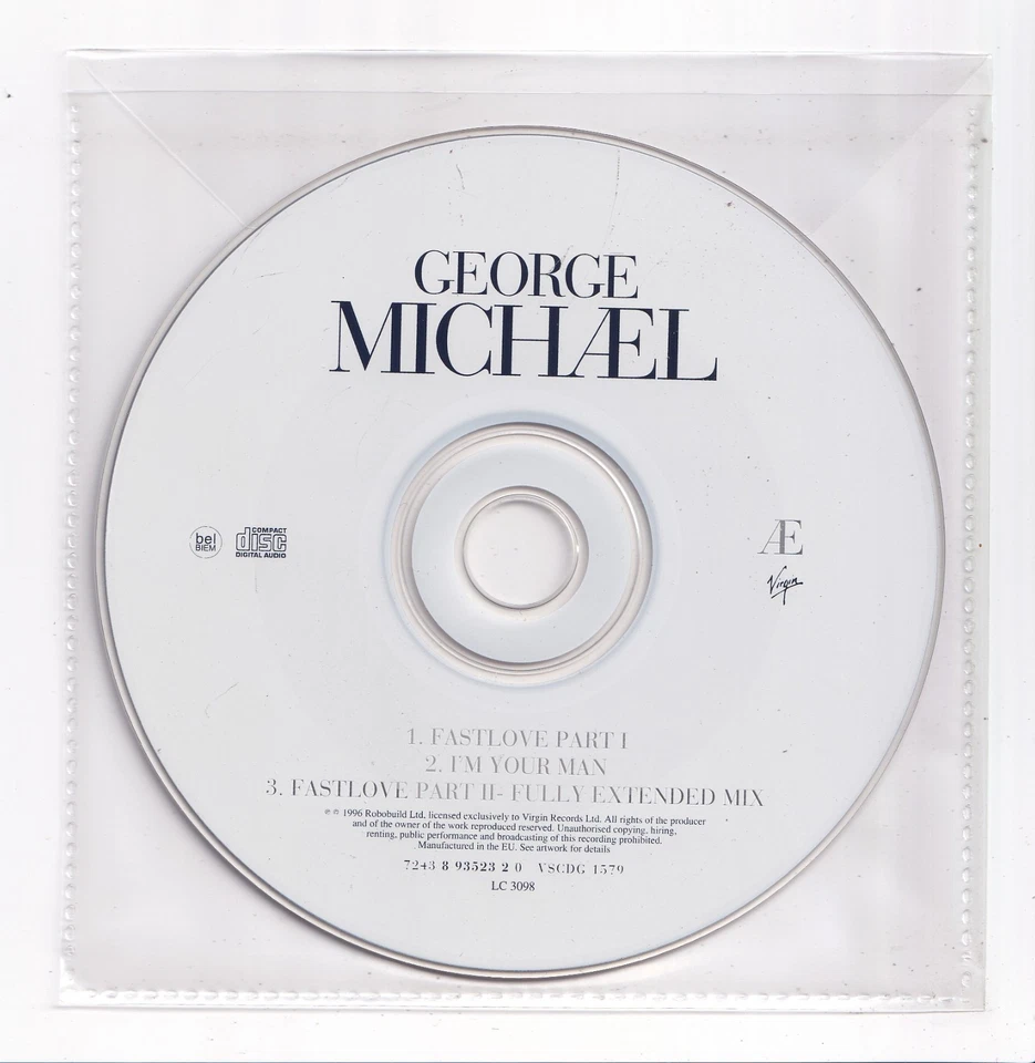 (LW108) George Michael, Fastlove Part 1 - 1996 CD - Изображение 1 из 1