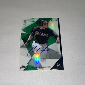 Christian Yelich 2015 Topps Finest Green Refractor Auto Card Brewers FA-CY /99 - Picture 1 of 2