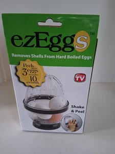 ezEggs - Hard Boiled Egg Peeler 3 Egg Peeler - As Seen On TV NEW - Picture 1 of 7