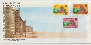 7/10/1967 Singapore FDC - 2nd Aero - Asian Housing Congress - Paya Lebar P/M #3 - Picture 1 of 2