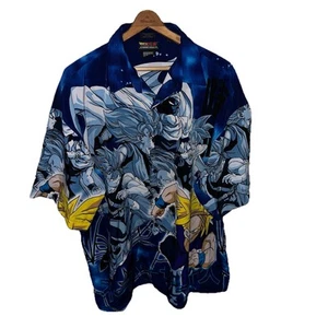 Vintage Dragon Ball Z All Over Print Button Up Shirt Vegeta Anime Oversized 2XL - Bild 1 von 16