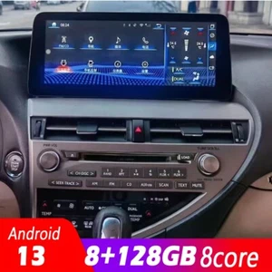 Radio estéreo GPS para coche navegación Android de 12,3" para Lexus RX RX350 RX450H 8+128G - Imagen 1 de 12