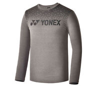 YONEX 21 FW Men's Round T-Shirts Badminton Apparel Clothing Orange 