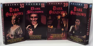 DARK SHADOWS 4 VHS Tapes Volumes 11 29 32 33 Gothic Soap Opera Baranbas Collins - Picture 1 of 9