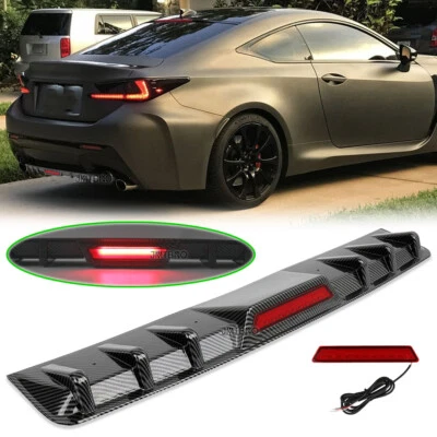 Rear Bumper Diffuser LED Tail Brake Stop Light For Lexus RC F RC200t RC300 RC350 - Imagen 1 de 4