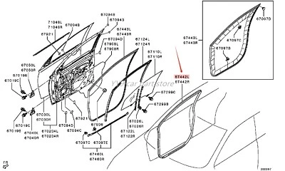 Restripa climática de apertura de puerta FR LH INR apta para Mitsubishi Outlander ZJ ZK ZL 2012- Foto 1 de 2