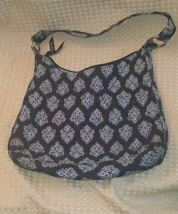 Vera Bradley Black/Blue Shoulder Bag - Picture 1 of 4