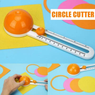 Round Cutting Tool Patchwork Rotary Circle Paper Card Scrapbooking Cutter DIY - image 1 of 4