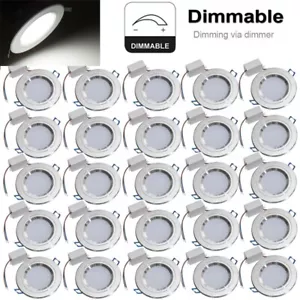 20PC Dimmable 9W LED Downlight Recessed Ceiling Lamp Spot Light 110V With Driver - Picture 1 of 11