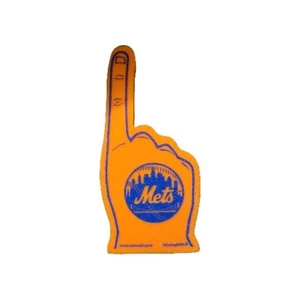 New York Mets Clover Park Orange Blue Foam Finger Hand MLB 19" - Picture 1 of 2