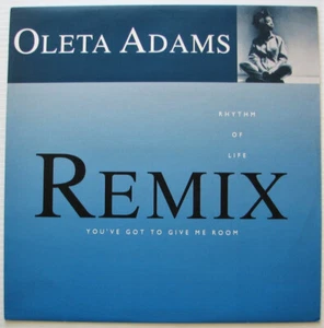 OLETA ADAMS Rhythm Of Life (Remix) / You've Got To Give Me Room UK 12 inch 1991 - Imagen 1 de 4