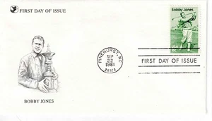 US Scott #1933, First Day Cover 9/22/81 Pinehurst Single Bobby Jones - Picture 1 of 1