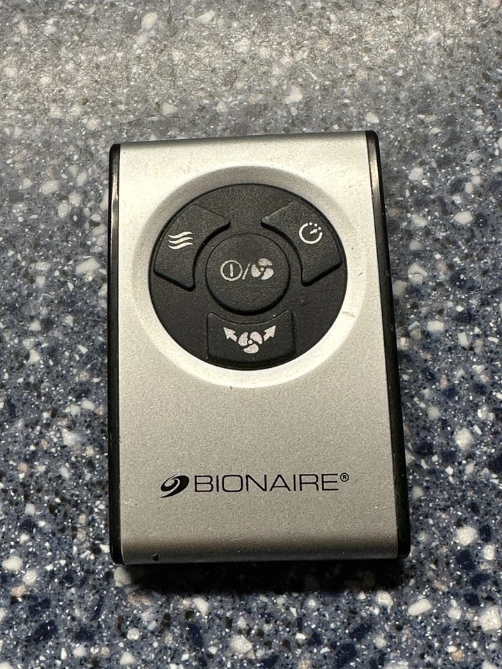 A2 Bionaire 4 Button Ceramic Heater Remote Control Silver Original Works - Image 1 of 2