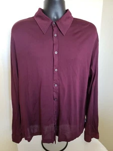 $550 Boss Hugo Boss Slim Fit Burgundy Shirt NWOT Size XXL - Picture 1 of 5