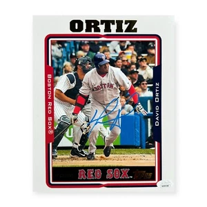 Foto autografiada firmada por David Ortiz de 8x10 de los Medias Rojas de Boston JSA - Imagen 1 de 1