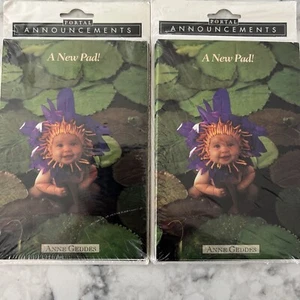 Anne Geddes Announcements Change Of Address Cards “ A New Pad” 2 Packs Of 8 - Picture 1 of 8