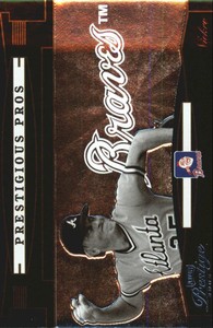 2005 Playoff Prestige Prestigious Pros Green Baseball Card #58 Phil Niekro /350