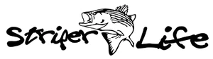 Striper Life Vinyl Decal, Bumper Sticker, Fishing, Boat, Truck, Window, Outdoors - Picture 1 of 5