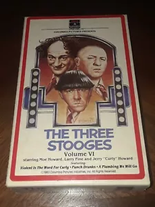The Three Stooges Volume VI Betamax 1983 RCA Columbia Side Open - Picture 1 of 9