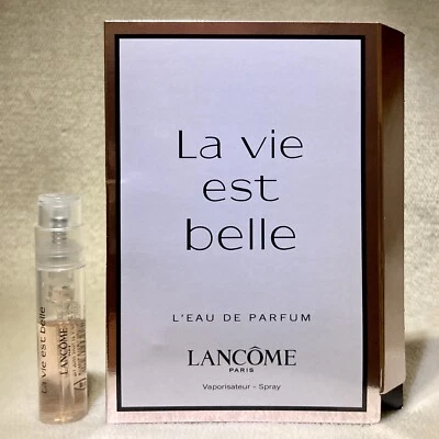 Lancome La Vie Est Belle L’eau de Parfum Muestra Spray .04oz, 1.2ml Nuevo en Tarjeta Foto 1 de 2