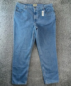 LL Bean Jeans Mens Size 41x34 Blue Classic Fit Double L Denim Tapered Casual - Picture 1 of 15