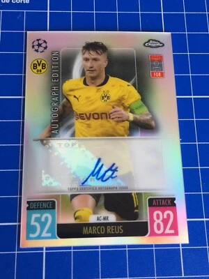 Topps Match Attax UCL Chrome 2021/22 Marco Reus Auto # AC-MR Autograph Dortmund - Image 1 of 2
