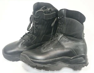 Botas de combate táctico 5.11 ATAC para hombre talla 10.5 con cremallera con cordones negras 10" pulgadas - Imagen 1 de 12