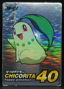 Chikorita Pokemon Get Card Holo Pocket Monster Meiji Nintendo Japan Very Rare - Picture 1 of 12